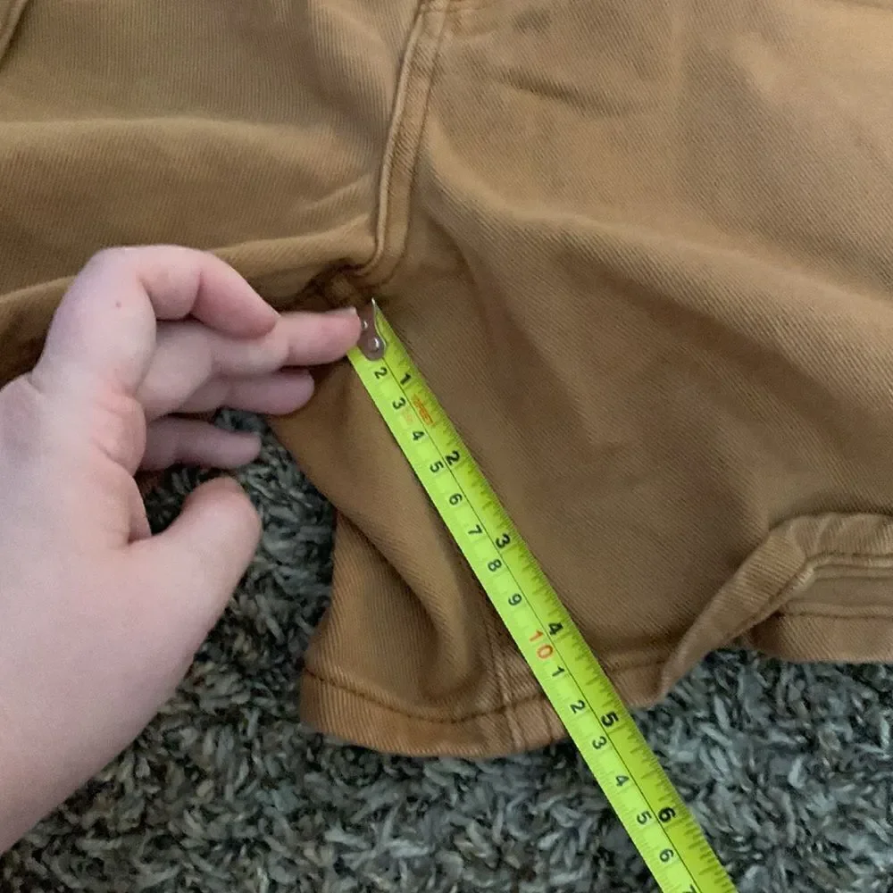 Free people brown high-rise shorts, size 6.